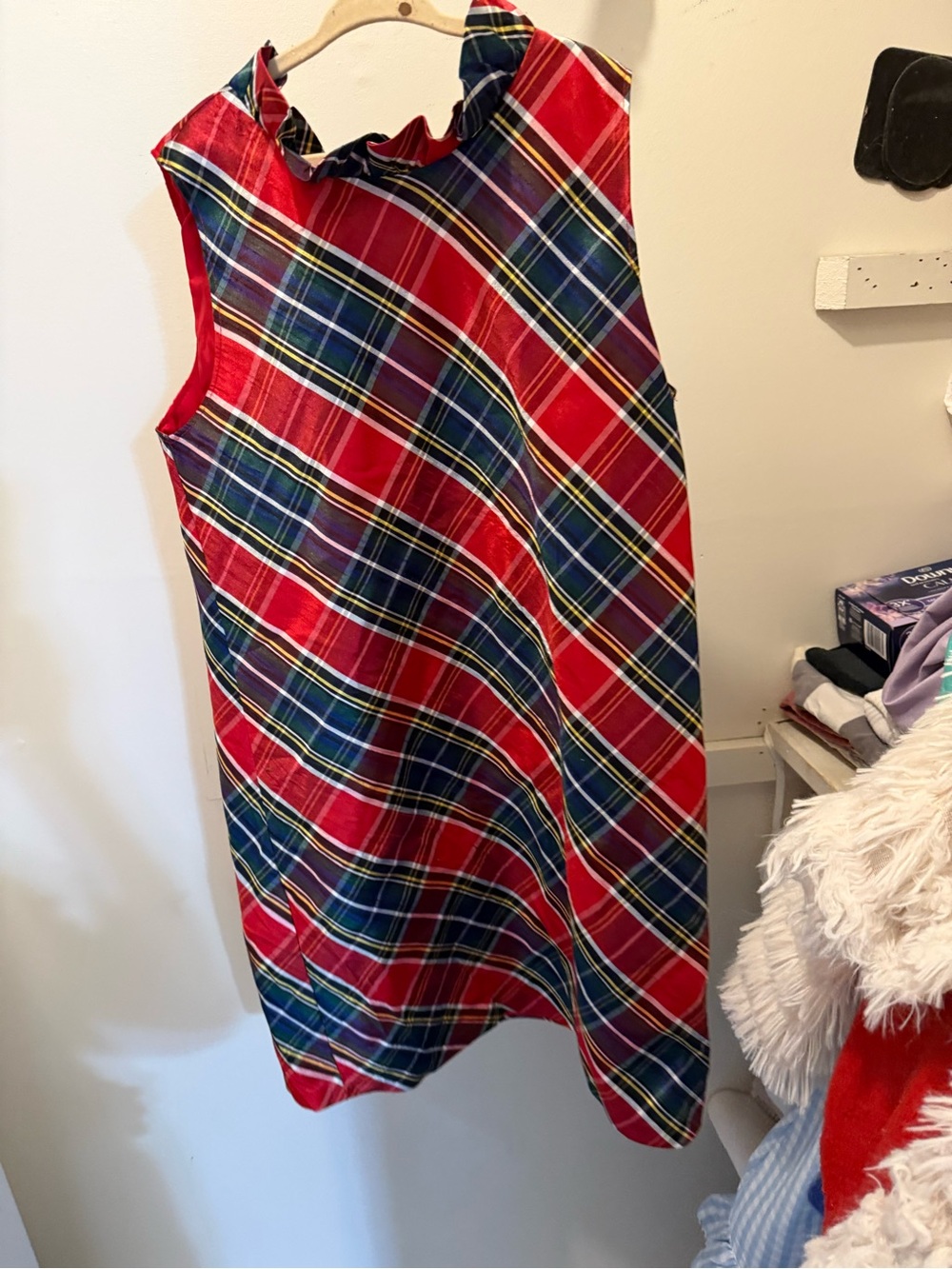 Crown & Ivy kids red plaid dress (16)